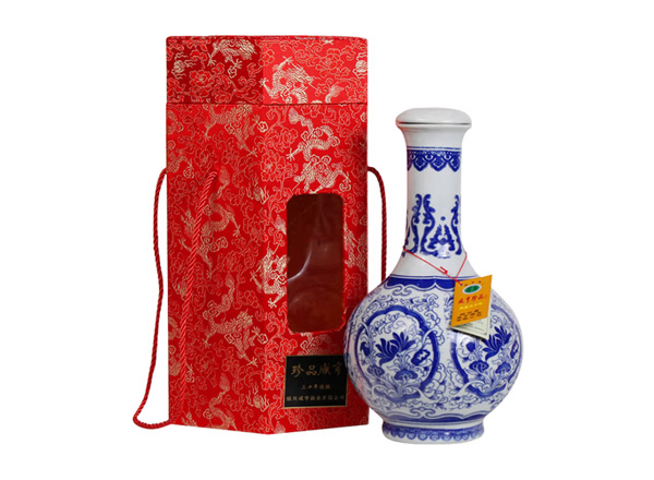 乐山咸亨黄酒回收珍品咸亨三十年花雕酒青瓷瓶盒装绍兴黄酒2.5L